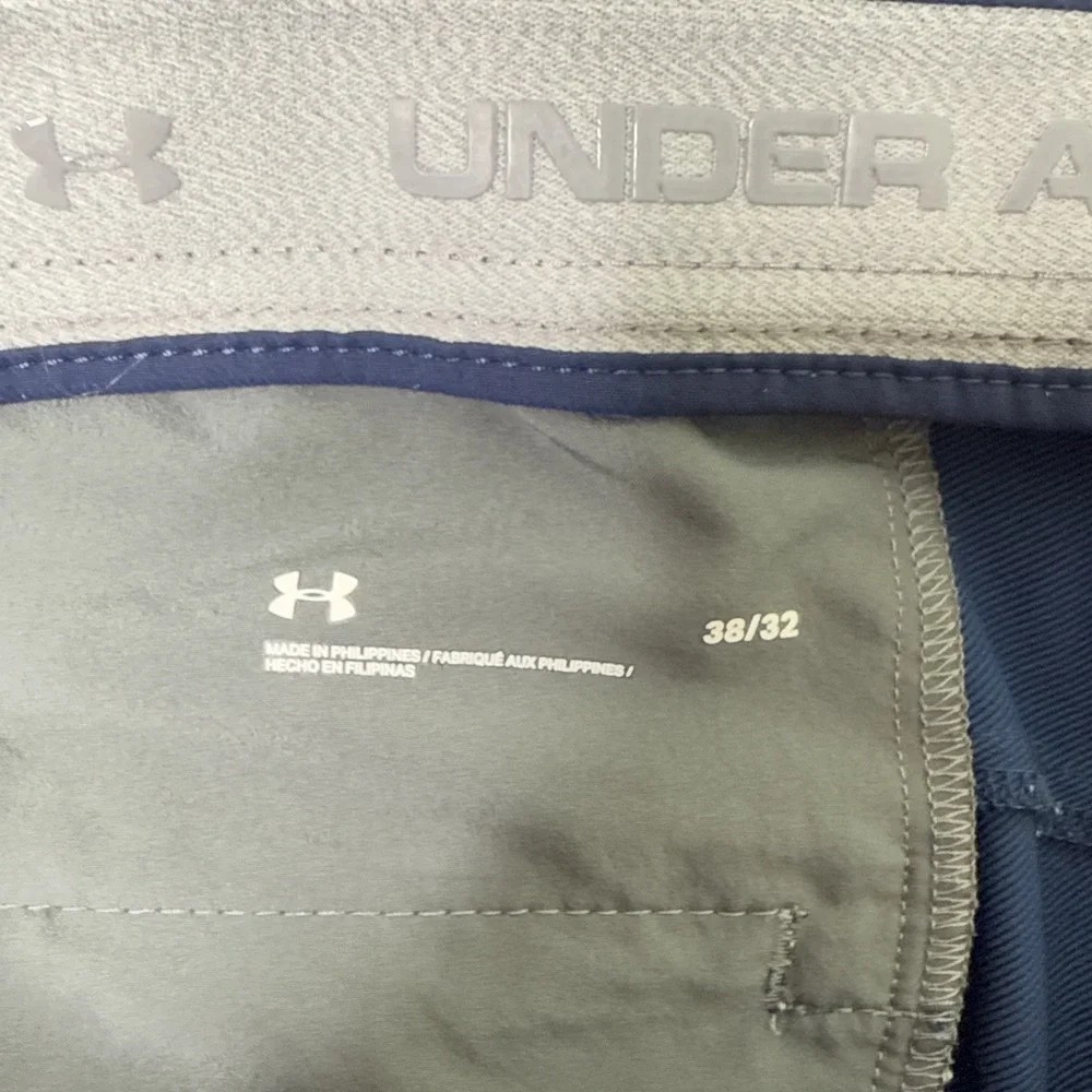 Under Armour Pants Mens 38 x 32 Navy Golf Performance Stretch 4 Pocket 1342263‎